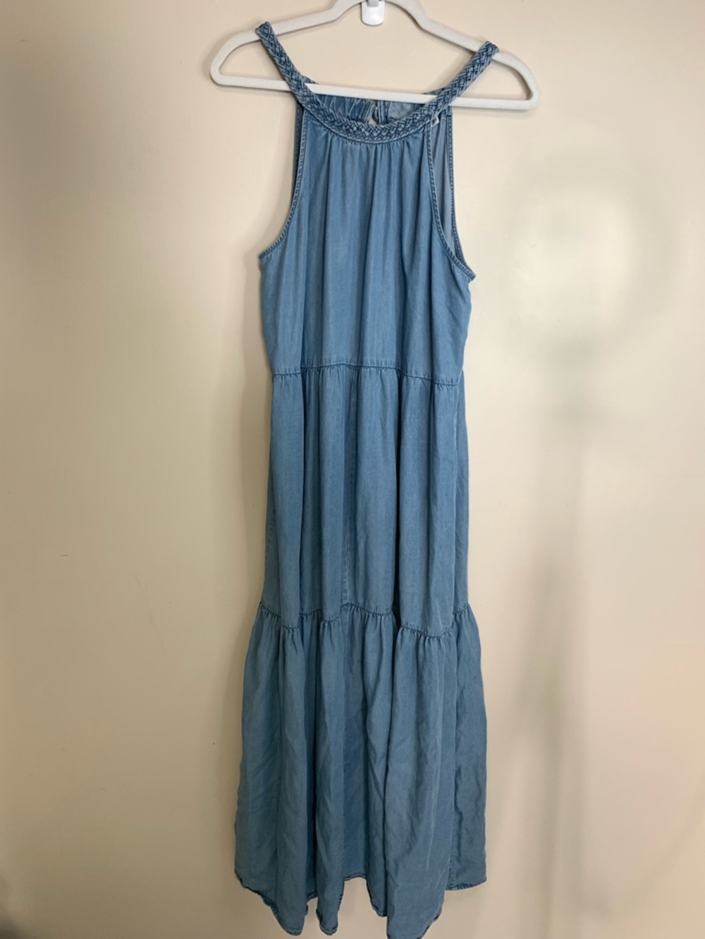 Ricki's Blue Maxi Halter Dress L